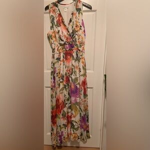 London Times Classic Floral Maxi Dress. Size 16